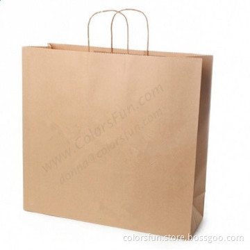 Kraft Paper Bags with Twisted Handle